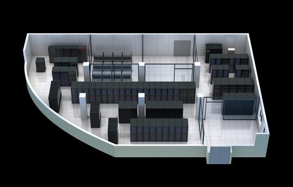 北京机房整体效果图制作|720度机房动态全景图设计