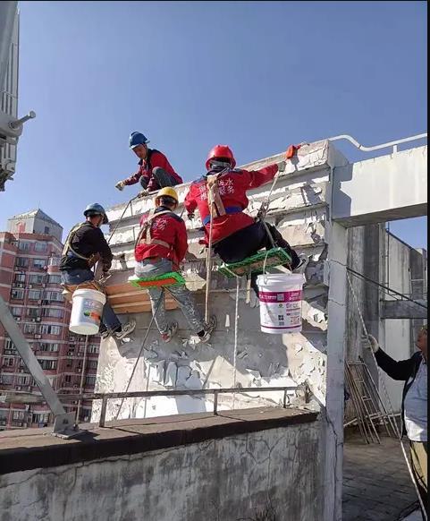 上海蜘蛛人外墙维修防水墙面维修翻新粉刷高空作业