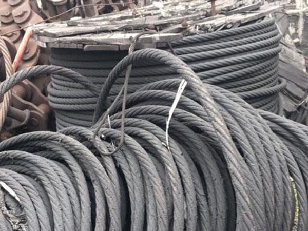 废旧钢丝绳油丝绳求购电梯铁轮估价回收