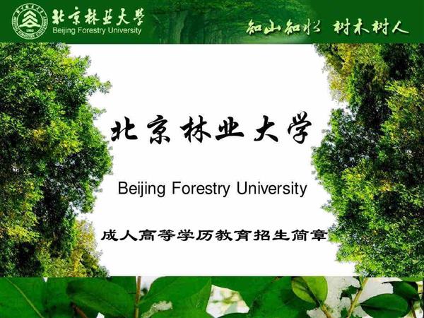 北京林业大学成考园林专业函授本科学历招生简介有学位