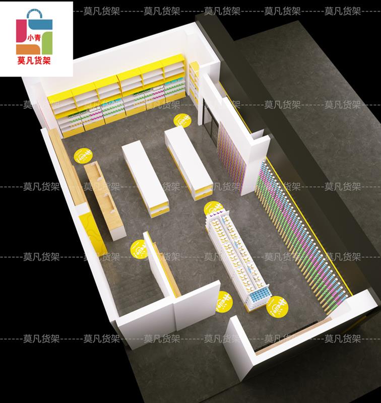 九江饰品百货货架多样化设计、精品潮玩货架展柜批发