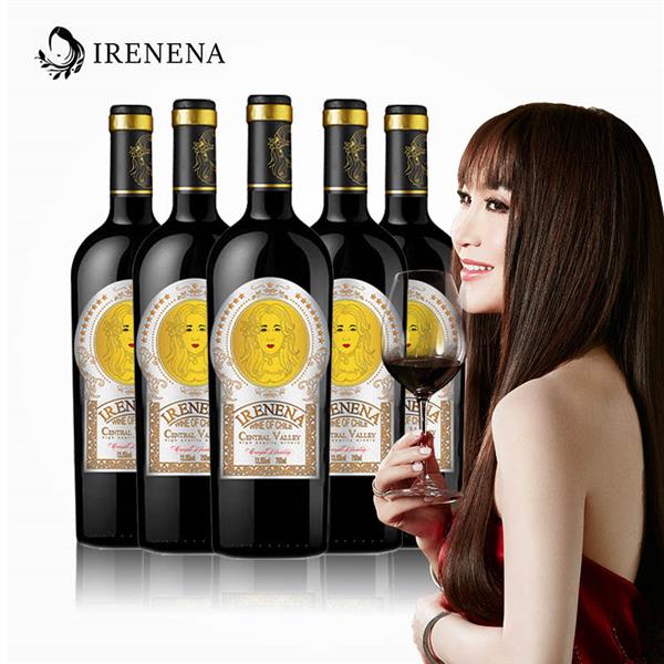 IRENENA红酒温碧霞自创品牌智利干红葡萄酒佳酿