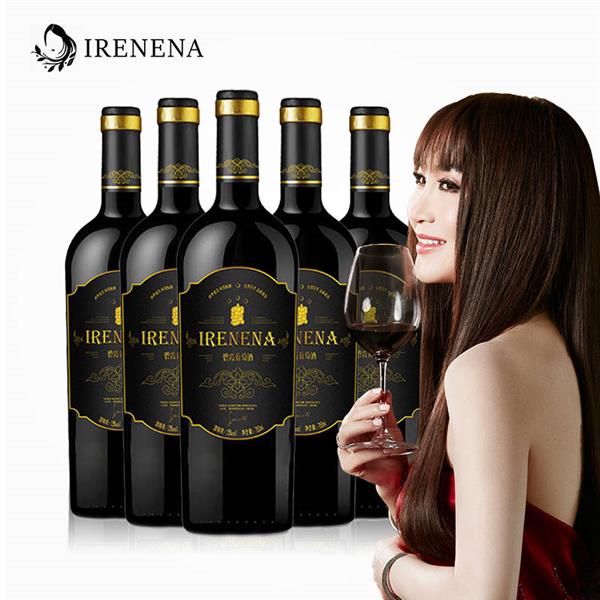 IRENENA红酒温碧霞自创品牌国产干红葡酒贺兰山
