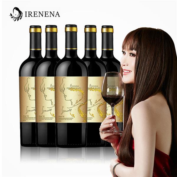 IRENENA红酒温碧霞自创品牌法国葡萄酒海潮歌慕