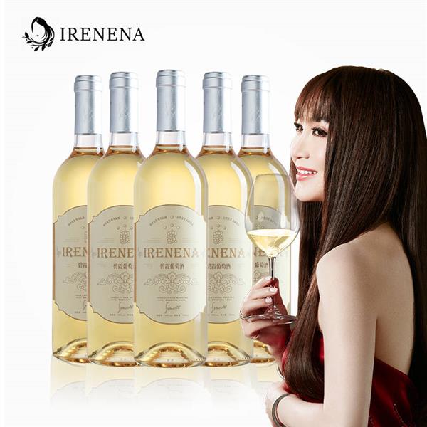IRENENA红酒温碧霞自创品牌白葡萄酒贺兰山干白