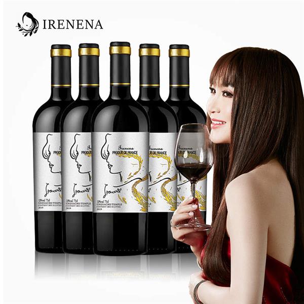 IRENENA红酒温碧霞自创品牌法国葡萄酒海潮丹娜