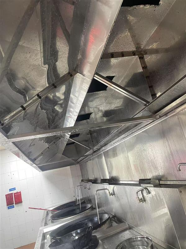广州油烟机清洗公司清洗饭堂饭店油烟罩油烟管道净化器