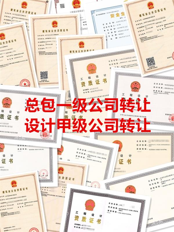 风力发电设计甲级资质公司转让