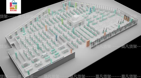 2025厂家设计十元店货架主题化的集中陈列