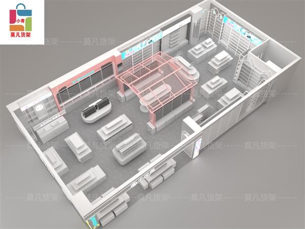 饰品货架小道具激活整店空间氛围