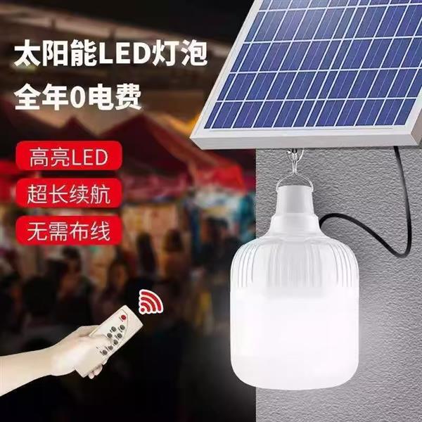 太阳能庭院灯户外灯家用超亮照明一拖二分体感应灯泡