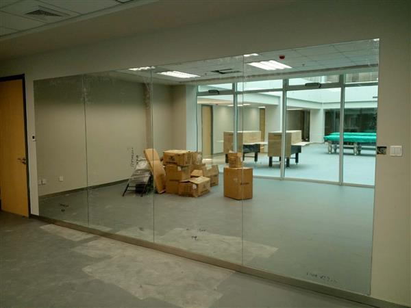 景山定做大尺寸镜子厂家 舞蹈镜子测量定位安装