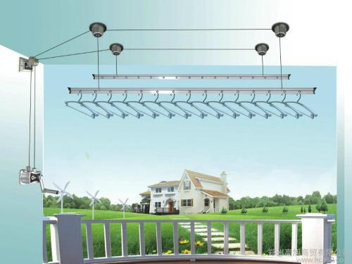 上海黄浦鸿雁晾衣架维修专换外墙斜拉龙门架晾衣架钢丝