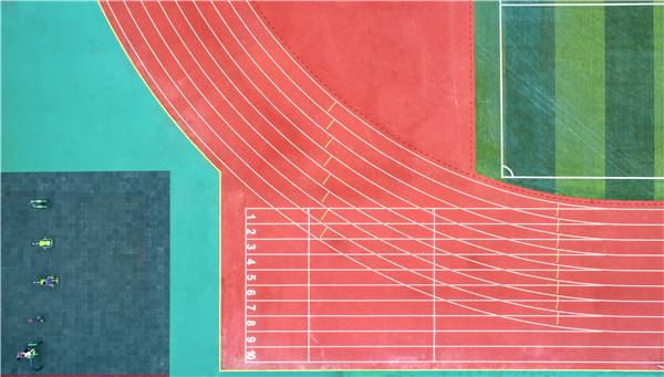 预制型塑胶跑道施工流程
