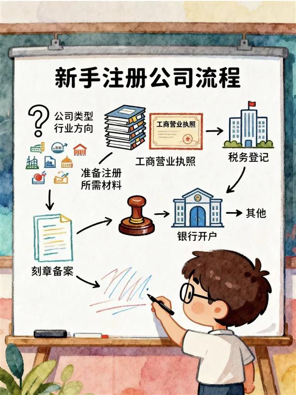新手创业开公司必看步骤