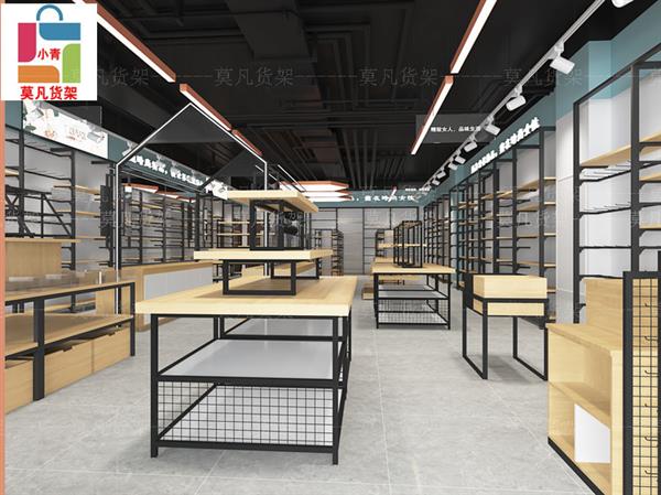 十元百货店货架场景化设计时尚的潮流陈列