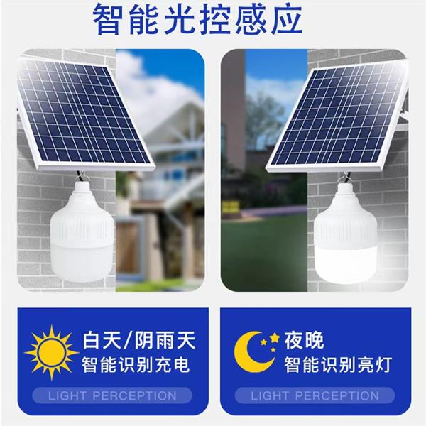 太阳能庭院灯户外灯家用路灯超亮照明灯防水充电一拖二