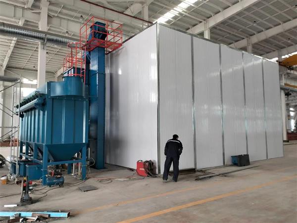 大型工件表面清理设备全自动喷砂房