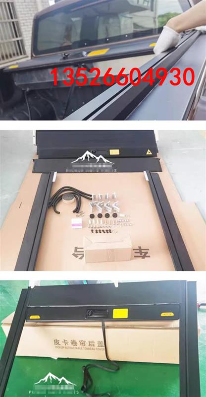 悍马H3皮卡车手动卷帘盖后箱盖铝合金平盖改装