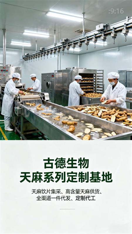 古德生物天麻原料浸出物百分52产品天麻素百分0.5