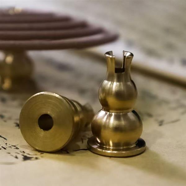 民艾天下小葫芦香插盘香线香香托香座香炉配件