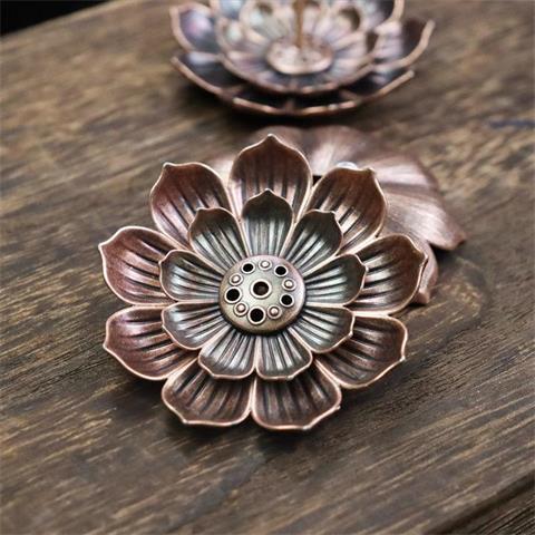 民艾天下莲花香插多功能香薰插盘