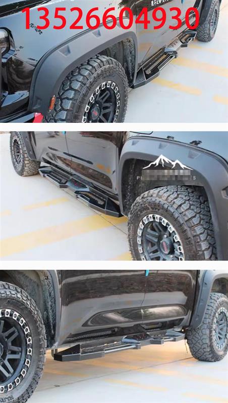 tacoma纳瓦拉皮卡车越野碳钢脚踏板侧杠改装