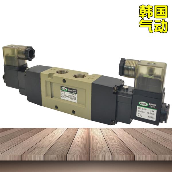 韩国DANHI丹海3位5通中位卸压气动换向阀SVK2420中间央排气电磁阀