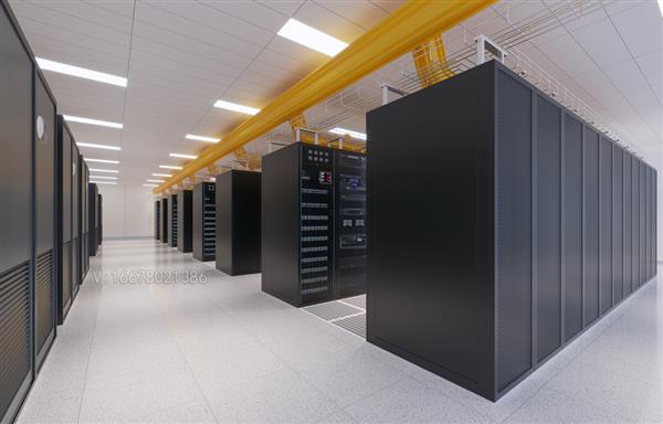 青岛机械产品效果图设计|机柜|机房鸟瞰轴测效果图制作