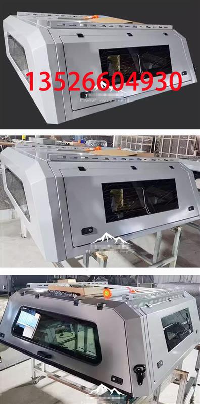 肯沃斯泰坦TITAN皮卡车水泥灰喷漆三开门后箱盖